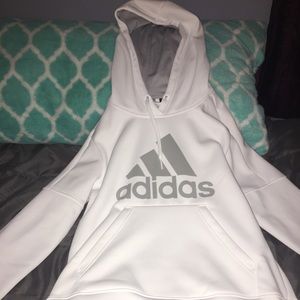 White adidas women’s hoodie